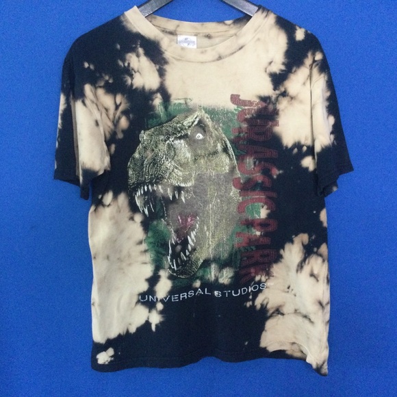 Jurassic Park Vintage T-shirt Kids XL Dinosaur Universal Studios Fast US Ship - Picture 1 of 9